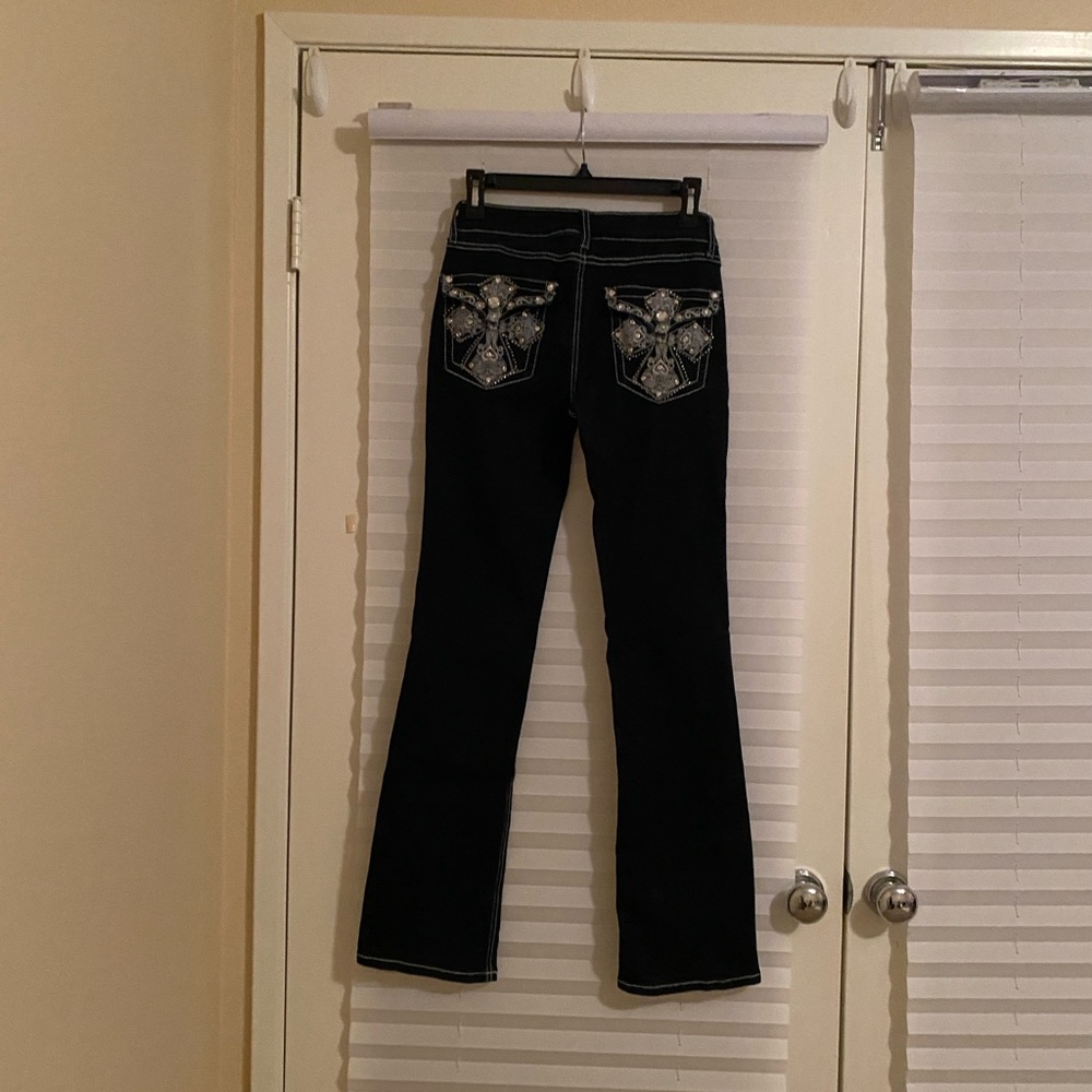 Project Indigo Dark Wash Slim Bootcut Jeans